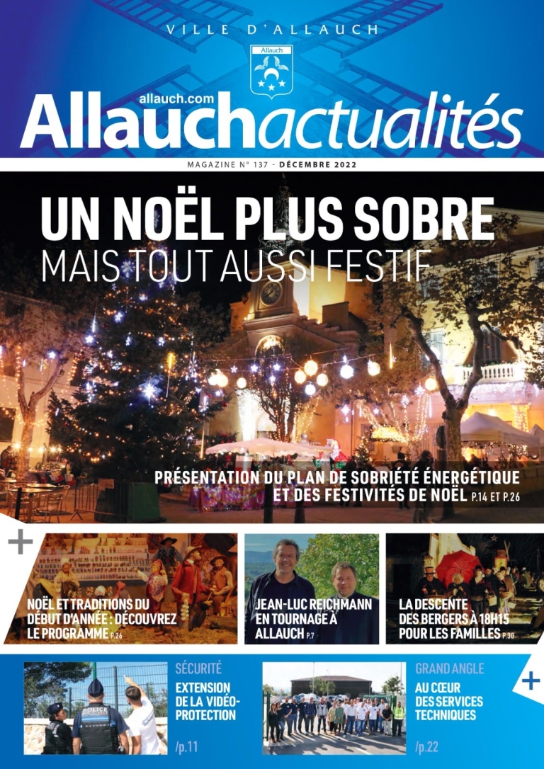 Une du magazine municipal Allauch - Décembre 2022