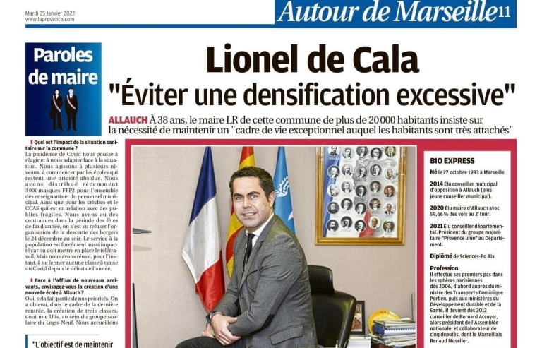 Interview La Provence - Je ne serai pas candidat aux législatives - Allauch